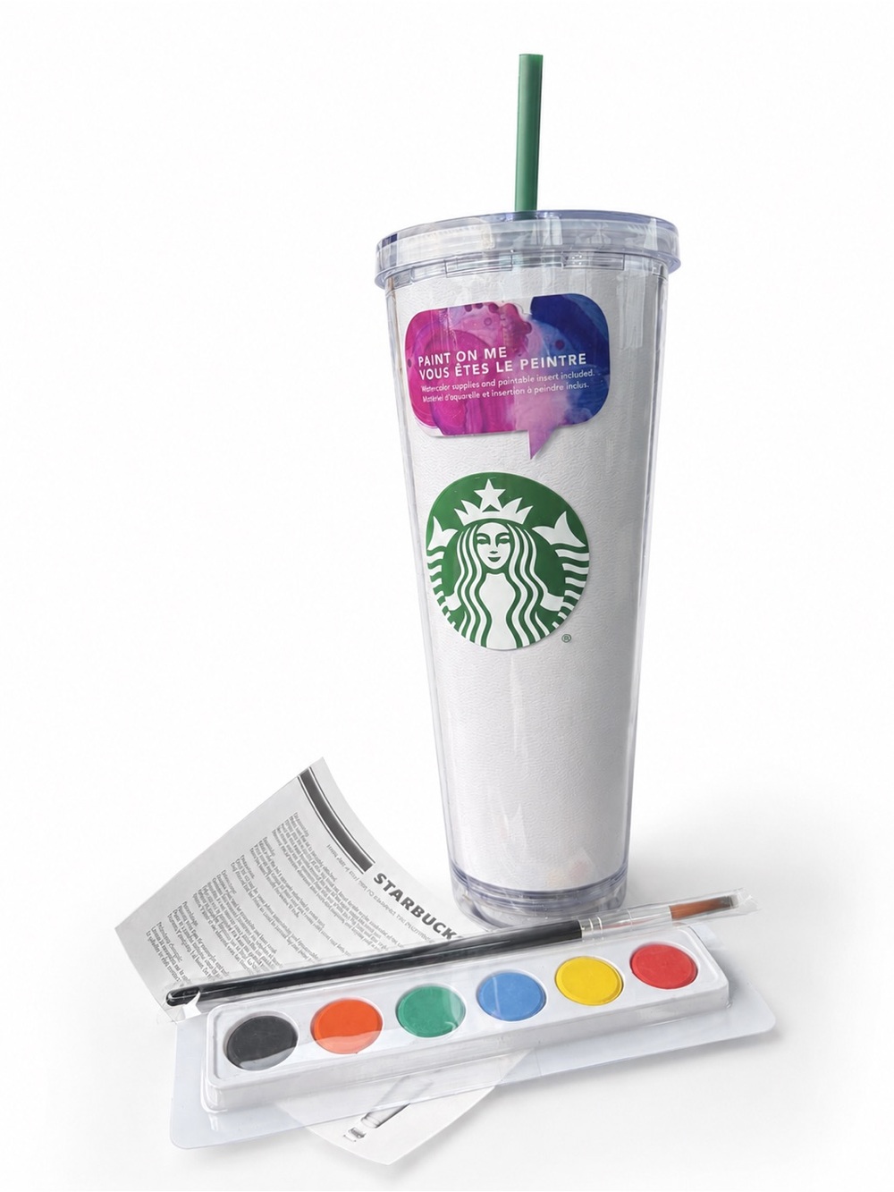 RARE Starbucks Paint On Me 24 oz Tumbler New & Complete